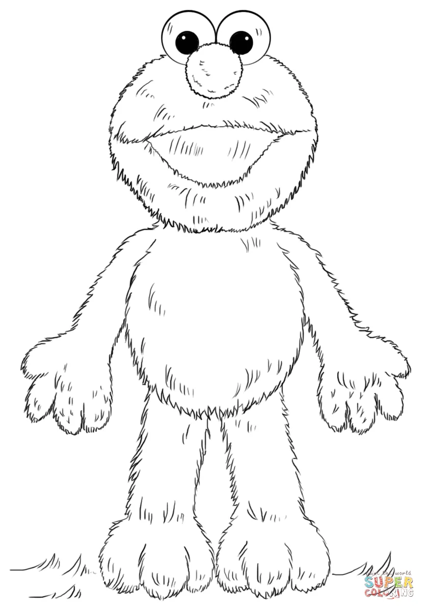 Elmo coloring page | Free Printable Coloring Pages