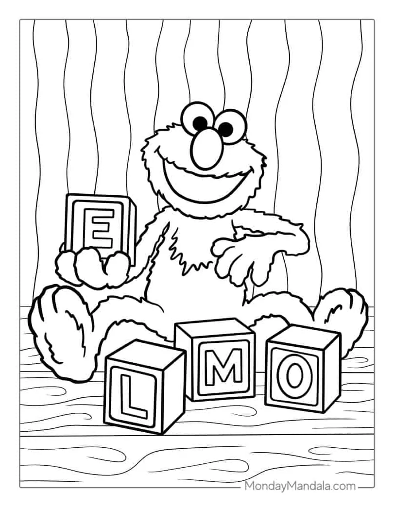 Free printable elmo coloring sheets free printable