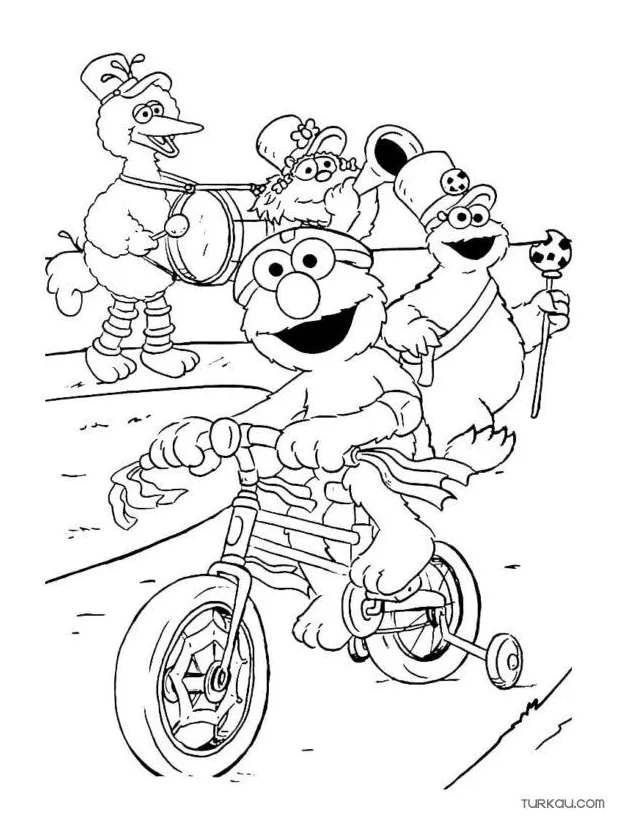Elmo coloring page » turkau