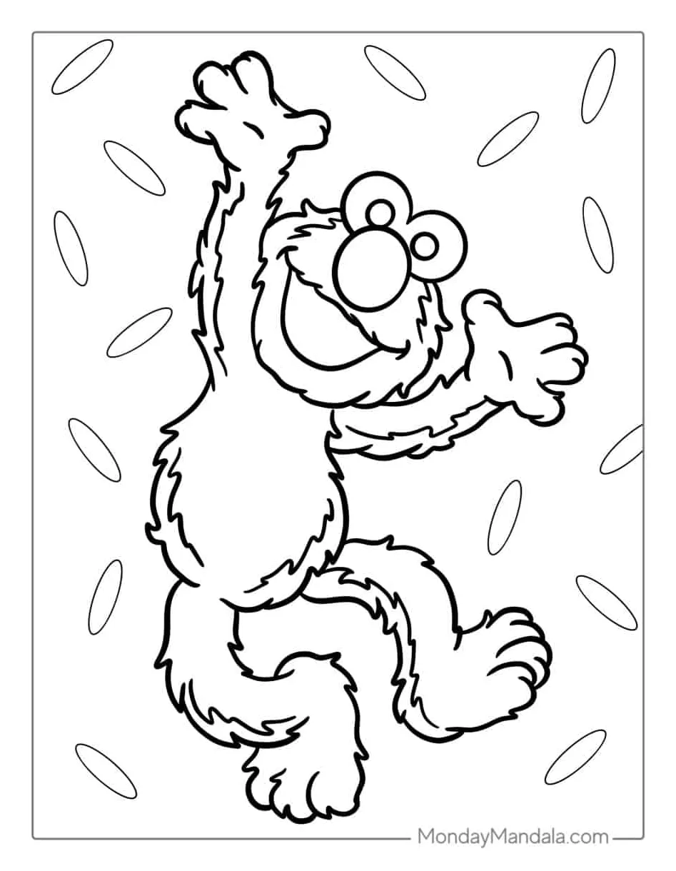 24 elmo coloring pages free pdf printables