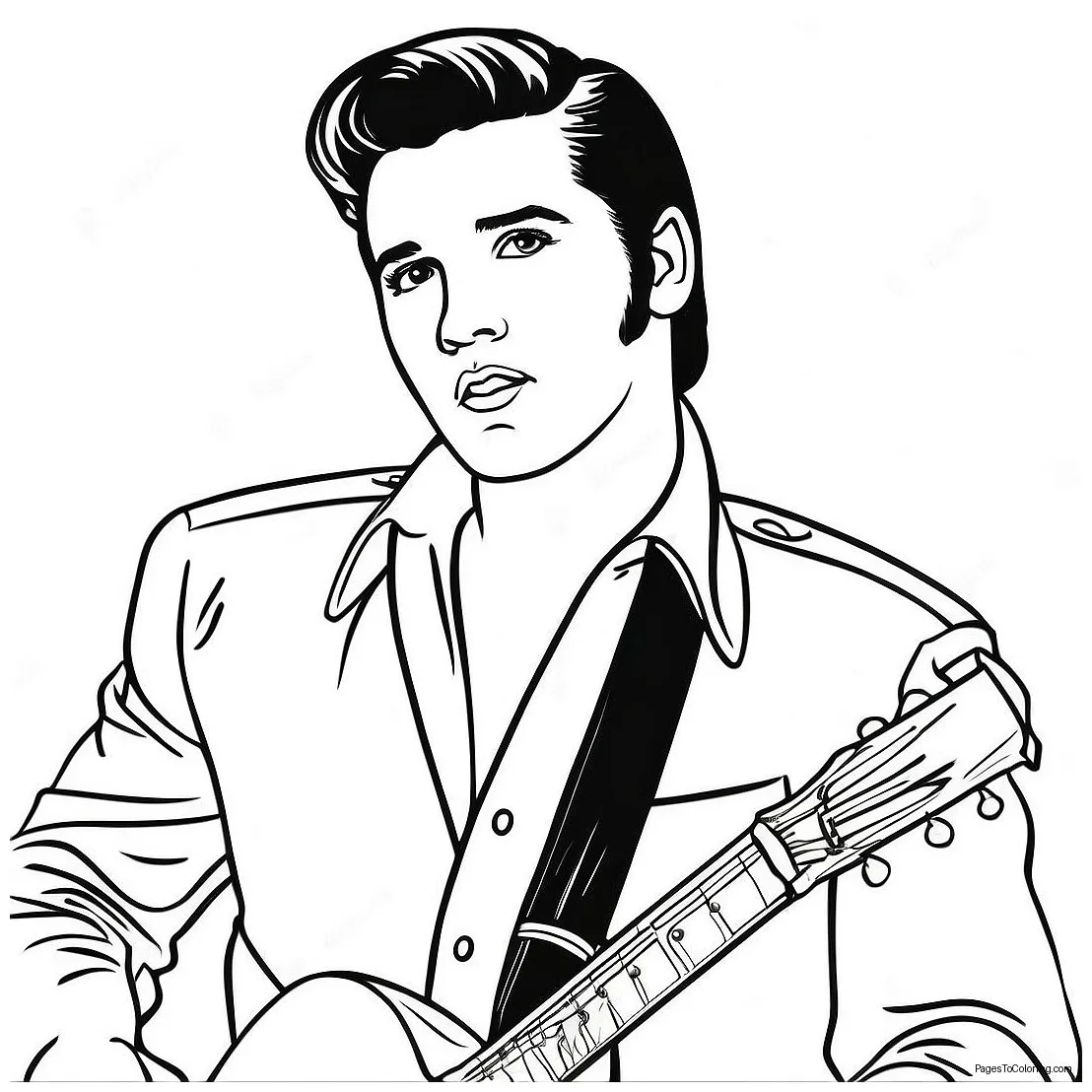 Elvis presley coloring page 3981-3281
