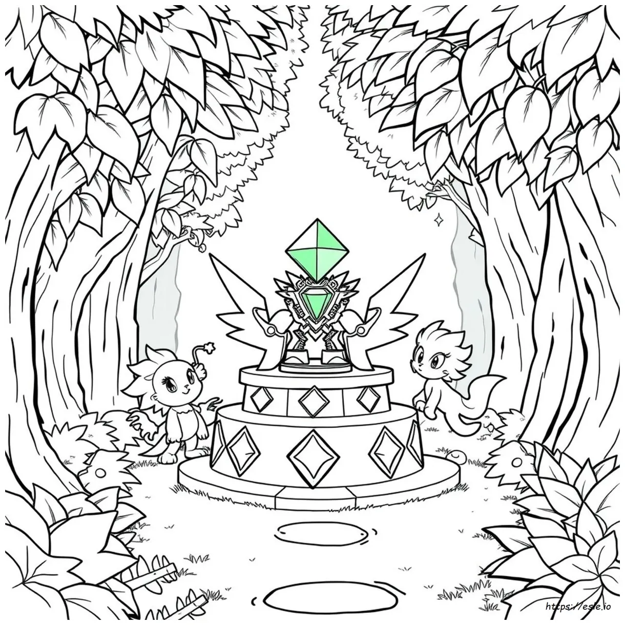 Master emerald coloring pages