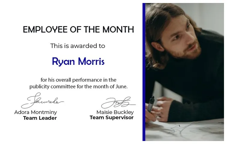 10+ Employee of The Month free psd template