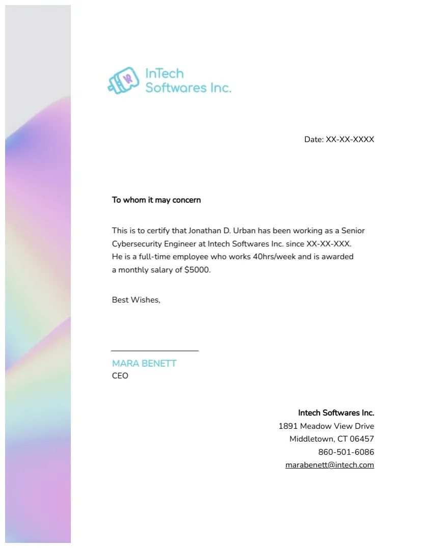 Simple template visme