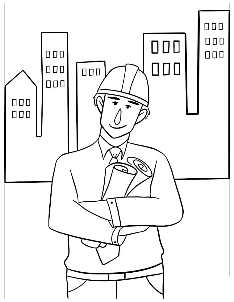 Engineer 9 coloring page free printable coloring pages for kids
