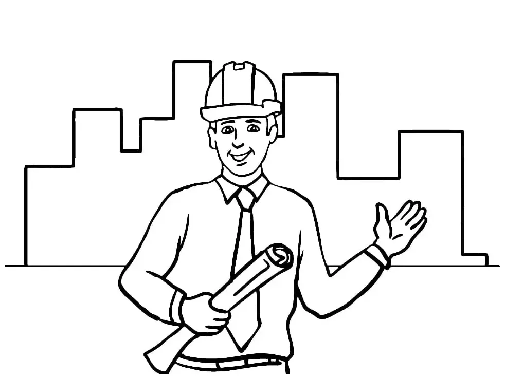 Girl engineer coloring page free printable coloring pages for kids