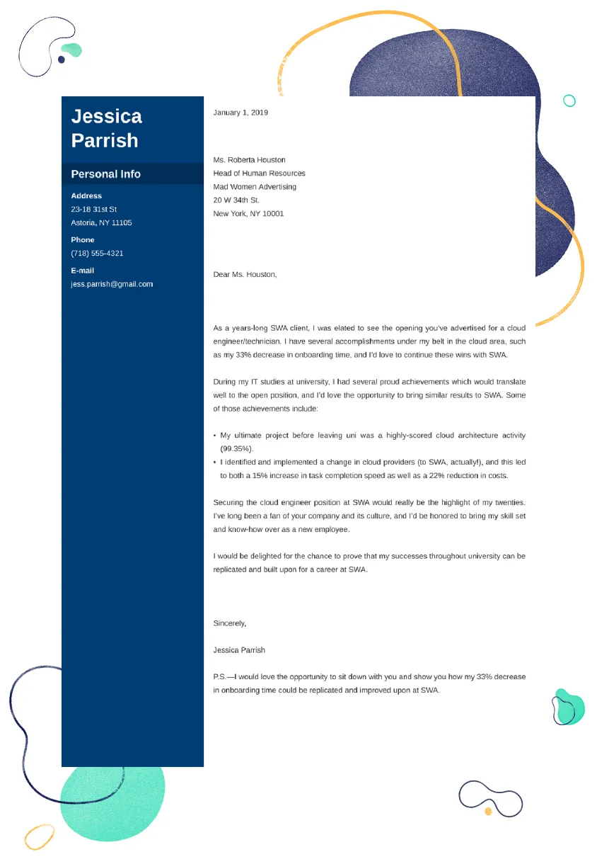 Entry-level cover letter examples, tips & writing guide