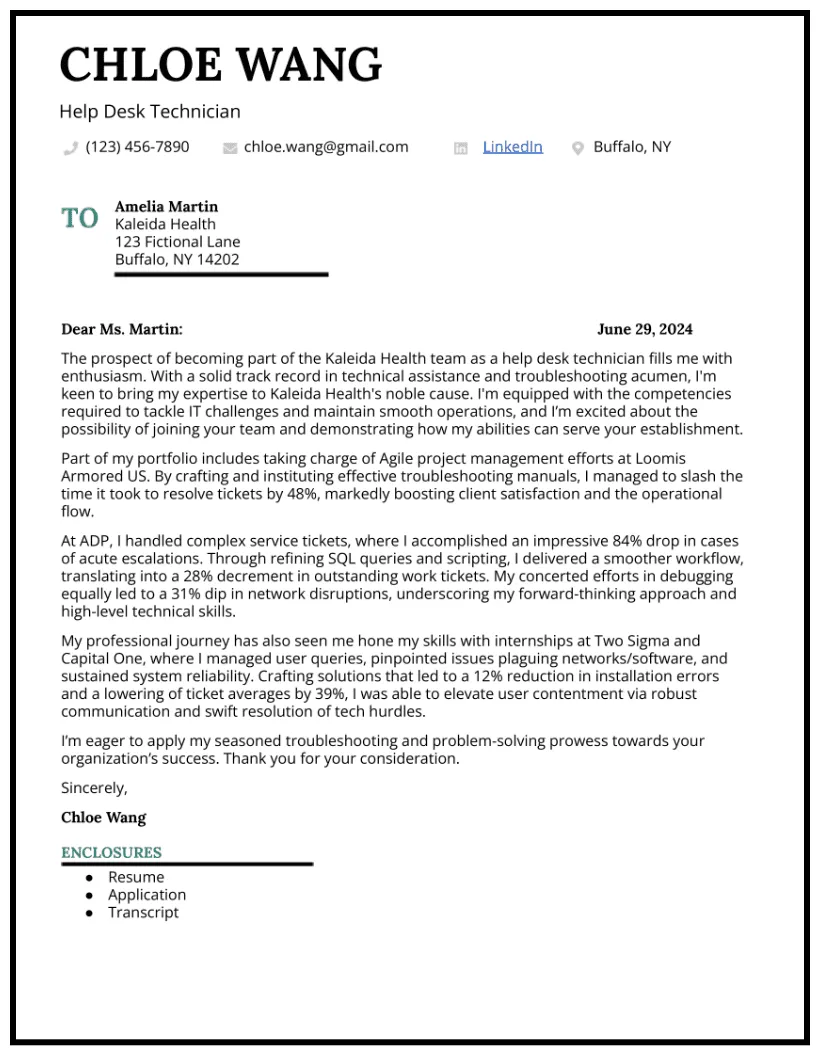 5 entry-level cover letter examples
