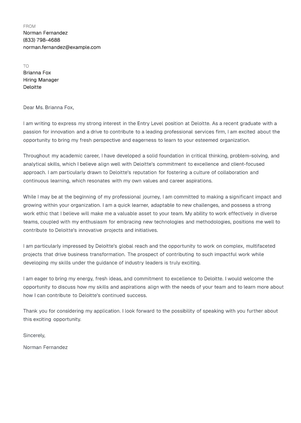 How to write a with example