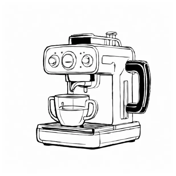 Download espresso machine illustration coloring pages online creative