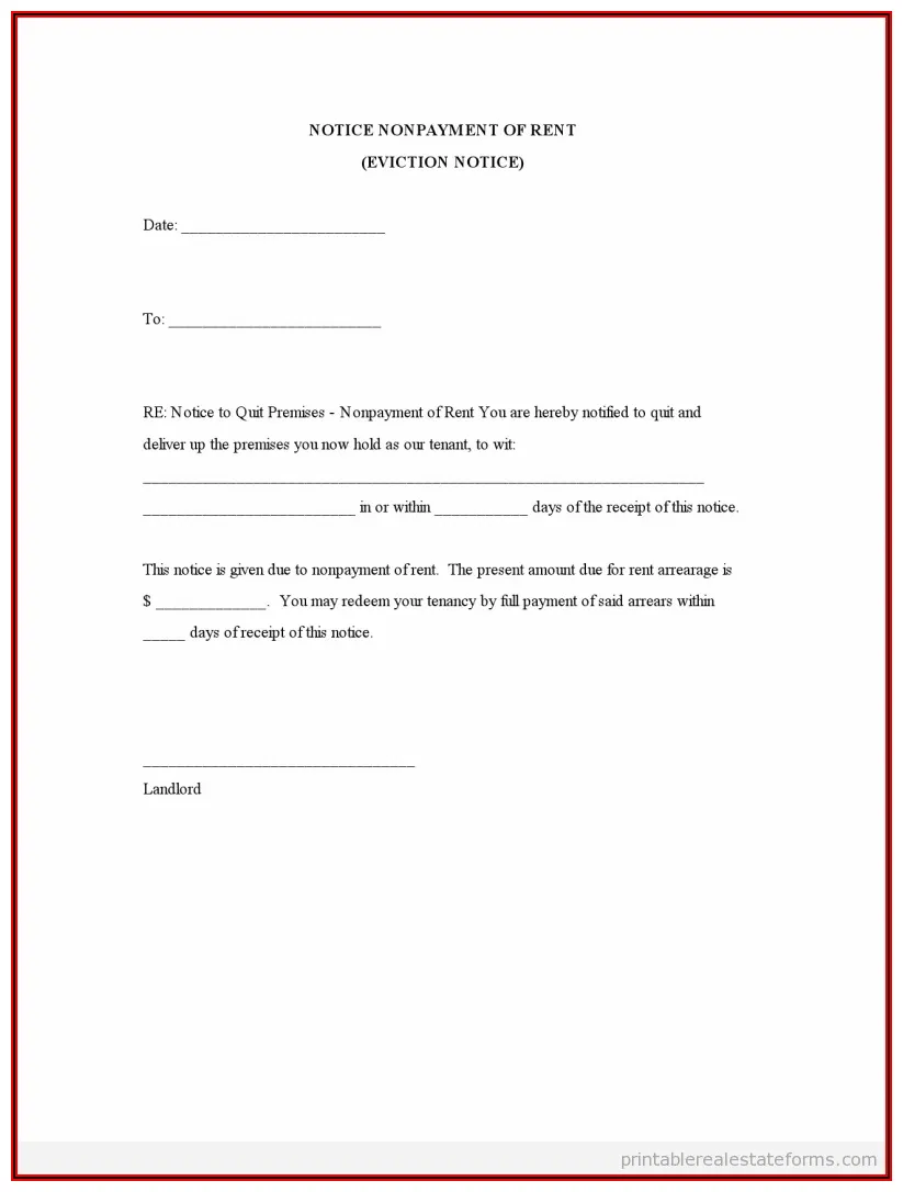 Sample eviction notice word template template 1 resume examples #