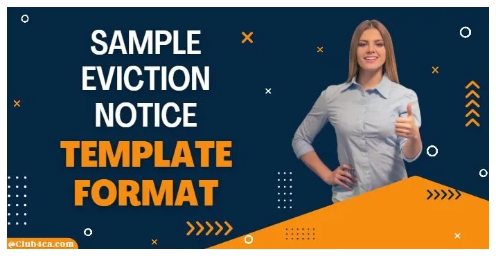 Free eviction notice template sample eviction format