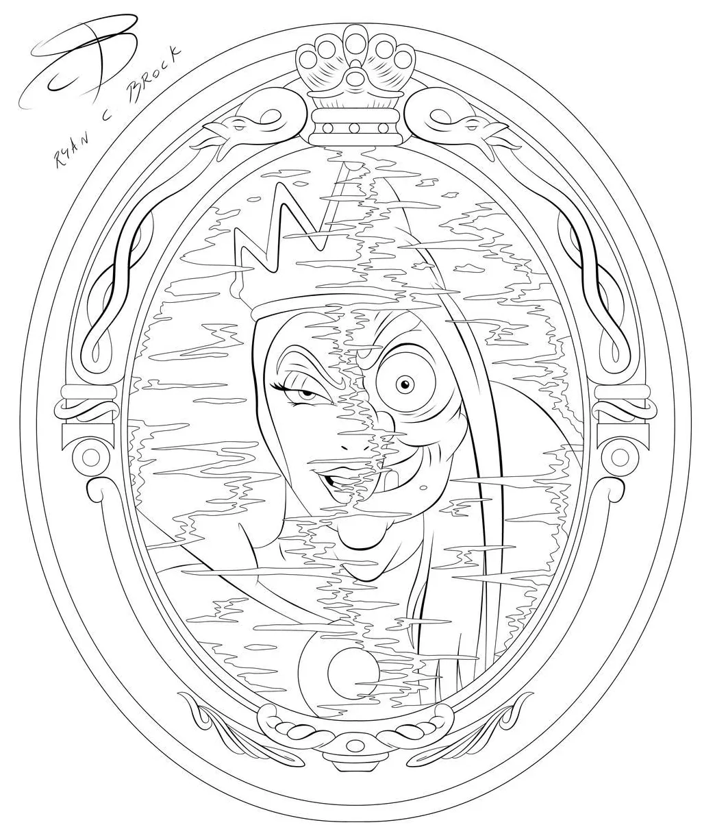 Disney Villains Evil Queen Coloring Pages Coloring Pages