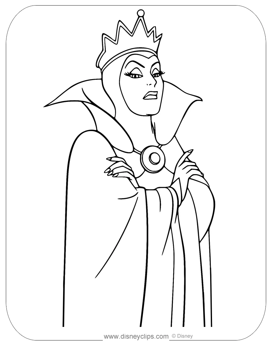 Snow white s coloring pages