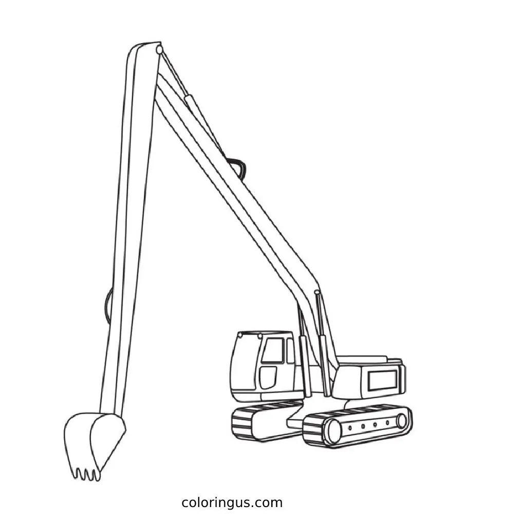 Coloring pages excavator coloringus