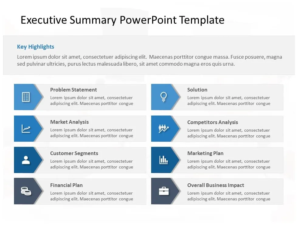 Executive Summary PowerPoint Template 36 | Executive summary PowerPoint