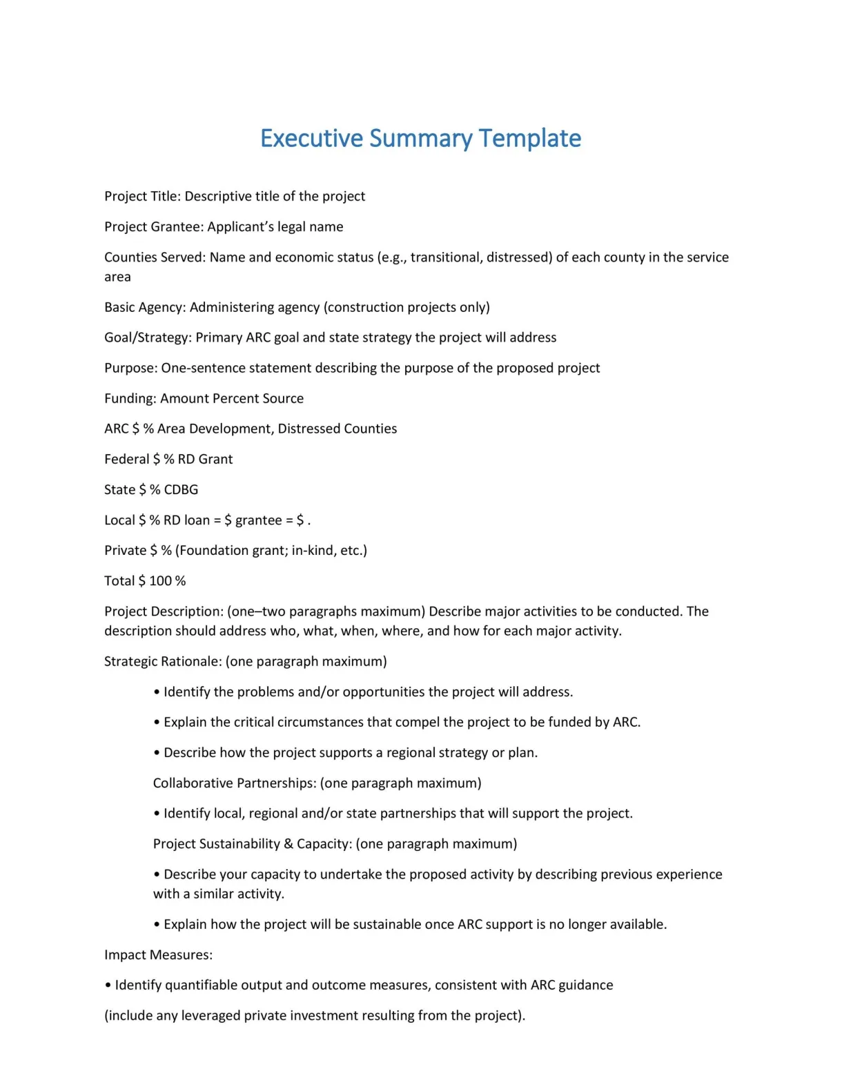 30+ Perfect Executive Summary Examples & Templates ᐅ TemplateLab