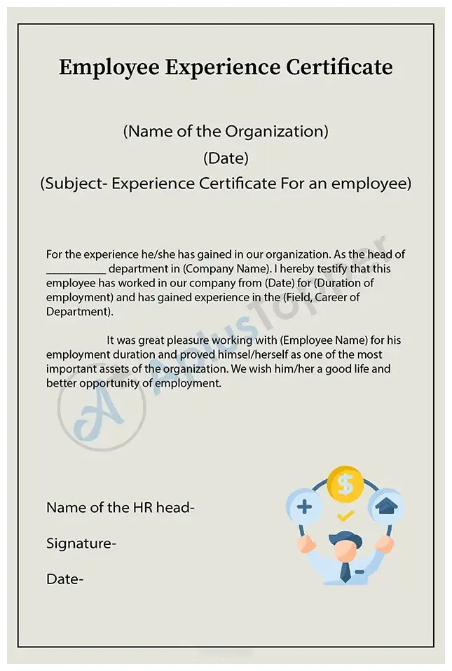 Work experience certificate letter format sample model in, 49% off