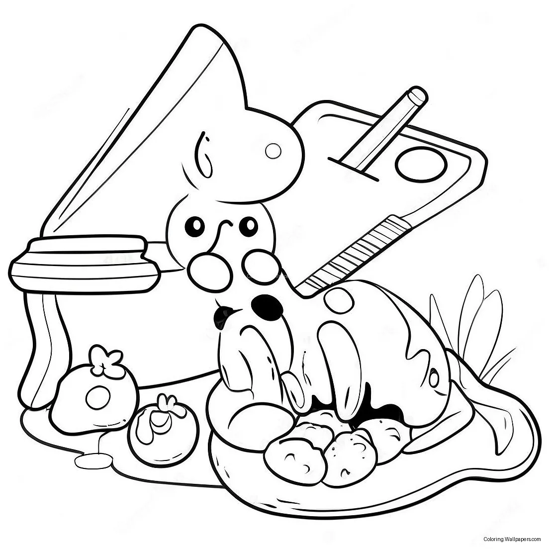 Exciting experiment process coloring page 52744-41735