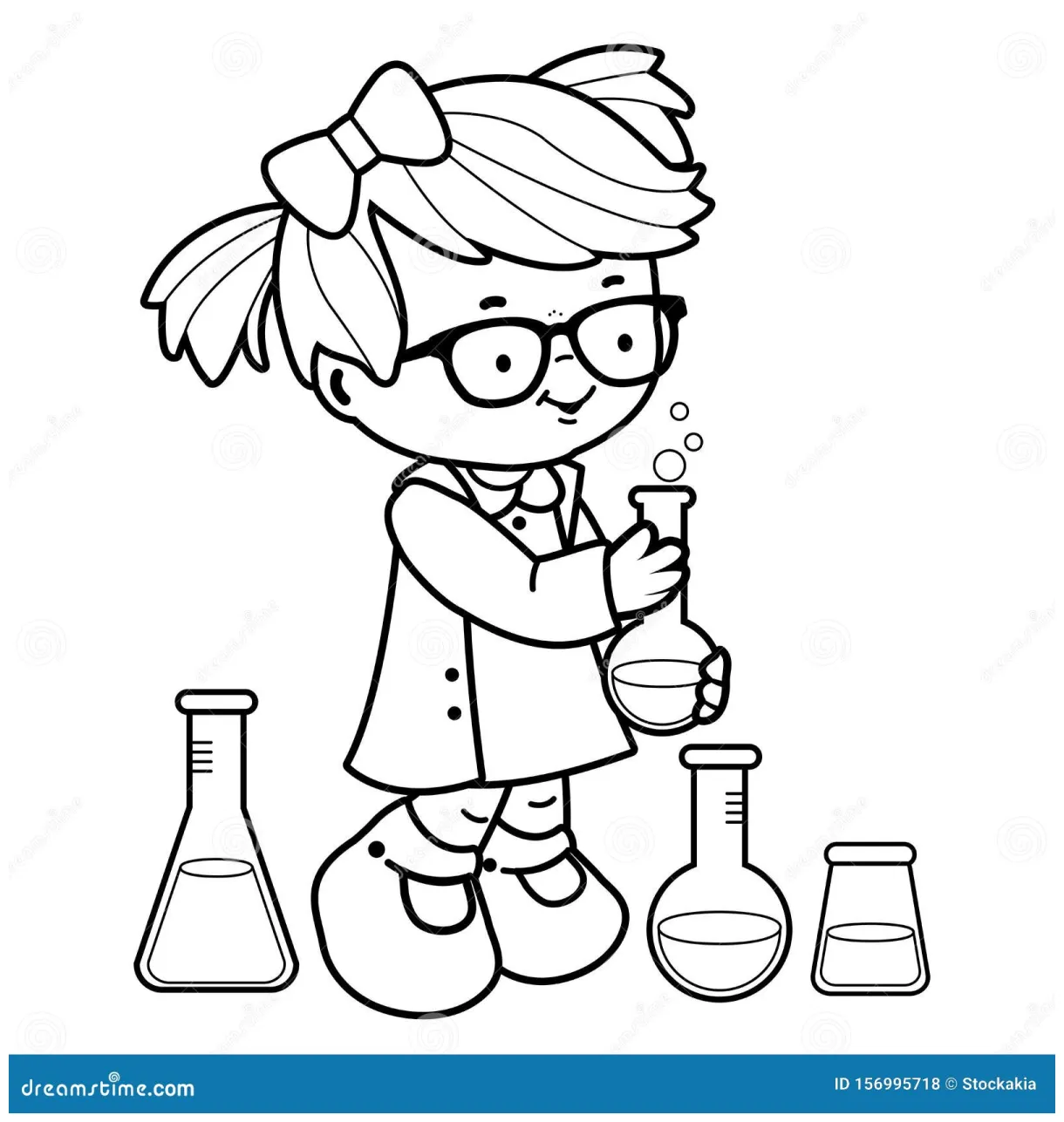 Experiment coloring page