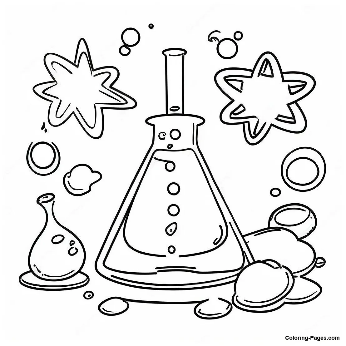 Fun science coloring-pages