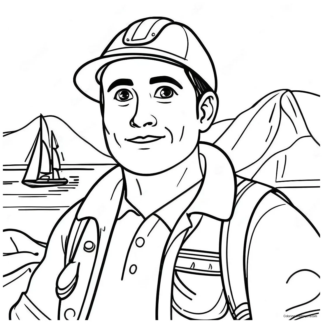 Explorer adventure coloring page 37403-29570