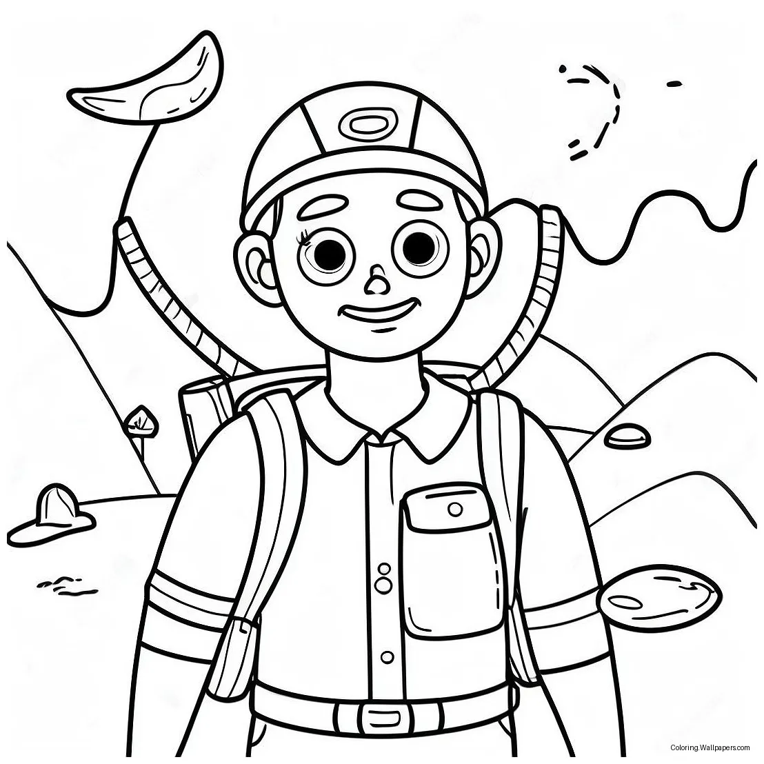 Explorer adventure coloring page 37403-29571