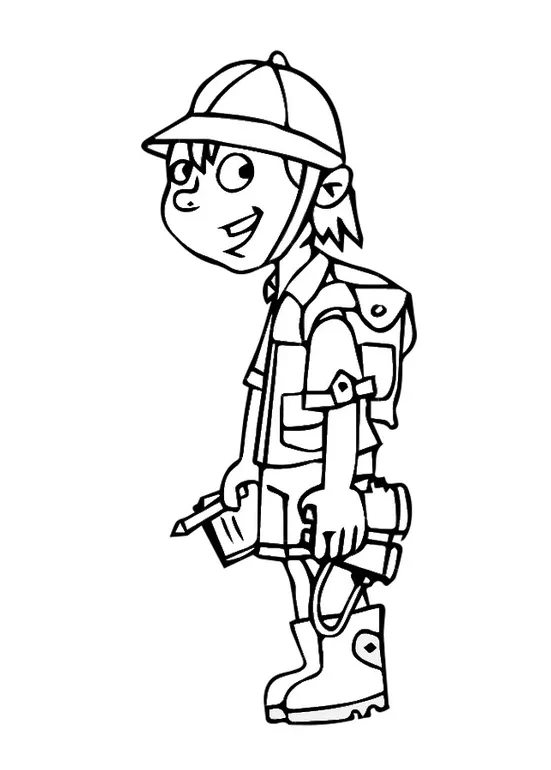 Coloring page explorer free printables img 29013