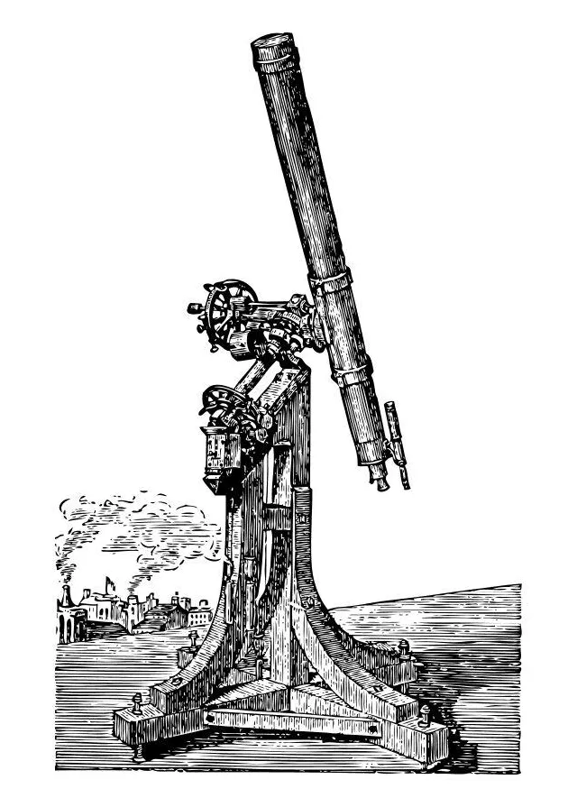 Coloring page telescope free printables img 10487