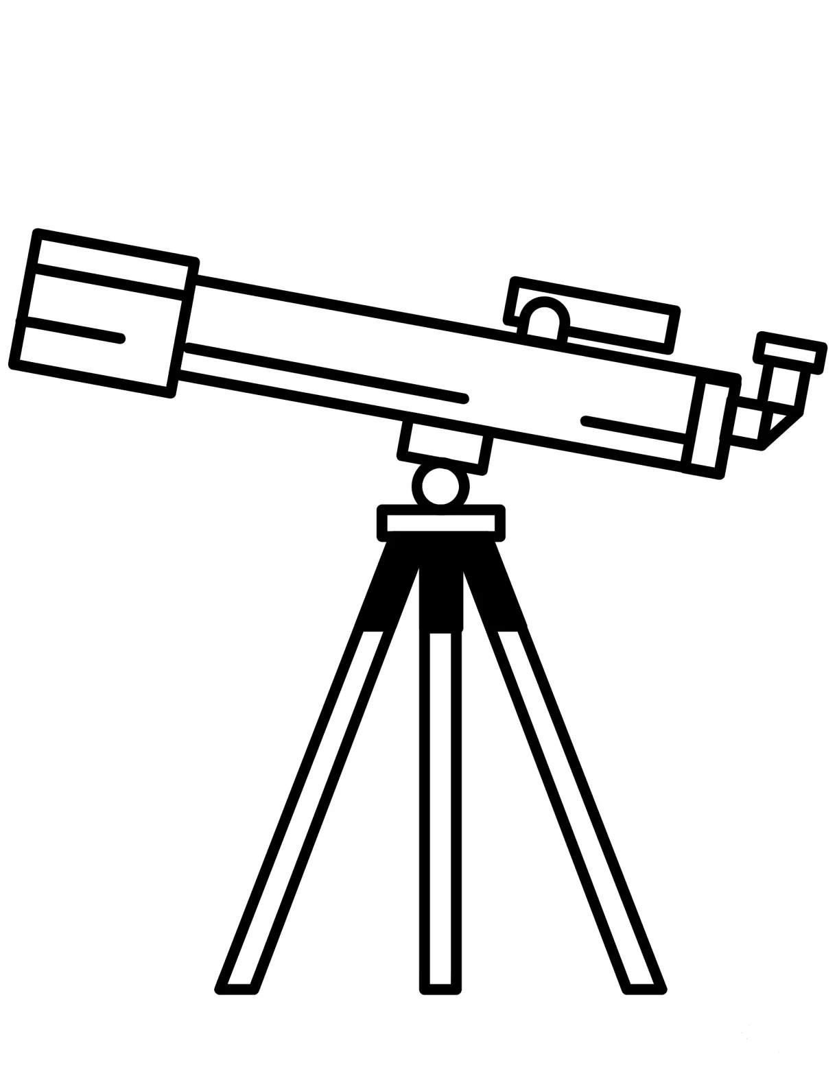 Telescope coloring page colouringpages