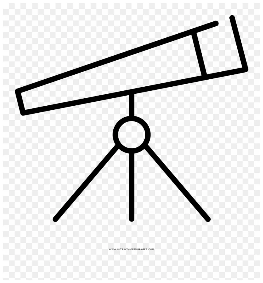 Telescope coloring page clipart #3998081 pinclipart