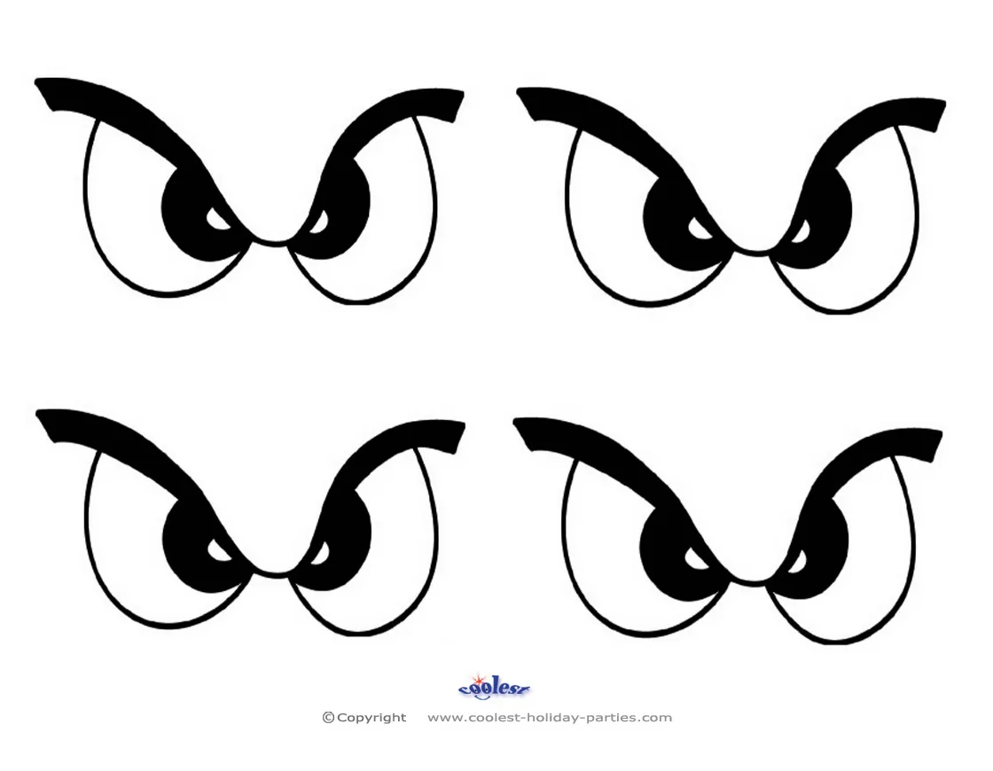 Eye coloring page on clipartmag