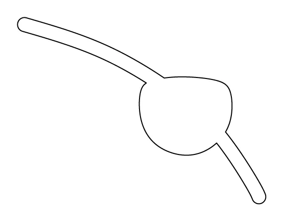 Printable eye patch template