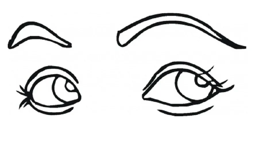 Eye coloring page on clipartmag
