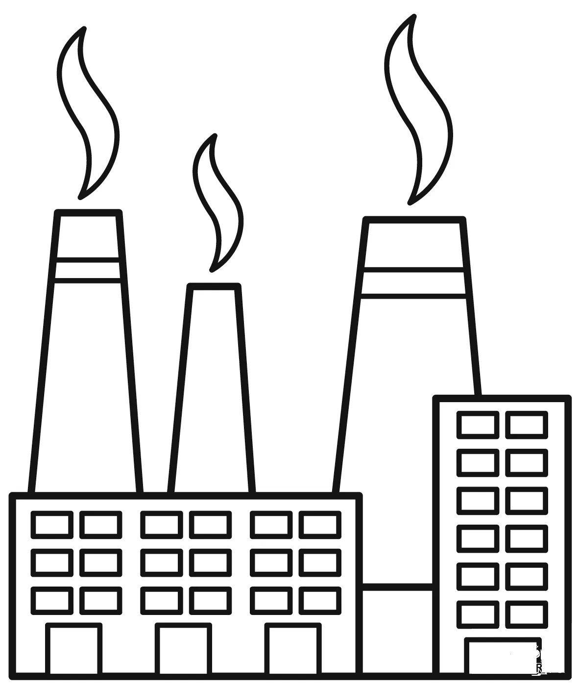 Factory coloring page colouringpages