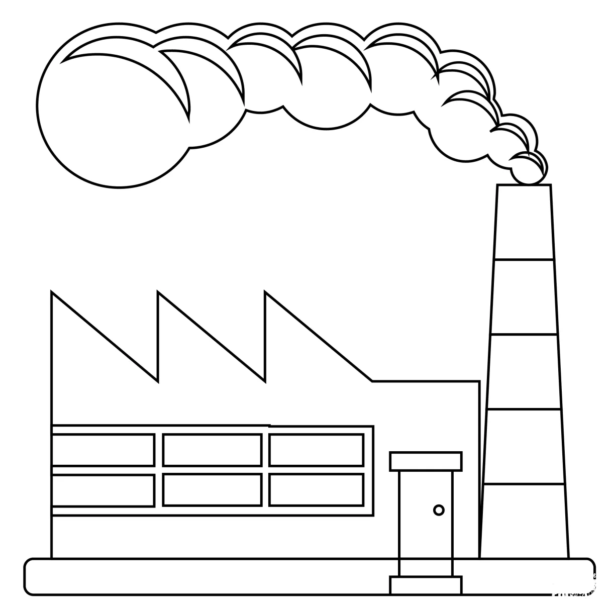 Factory coloring page colouringpages