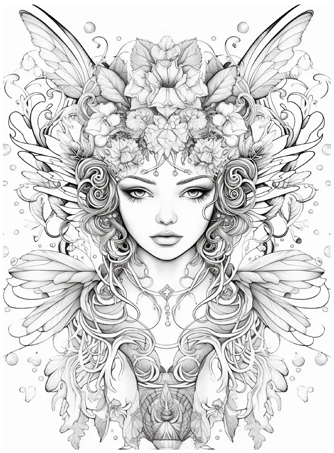 Fairy coloring book free printable coloring pages