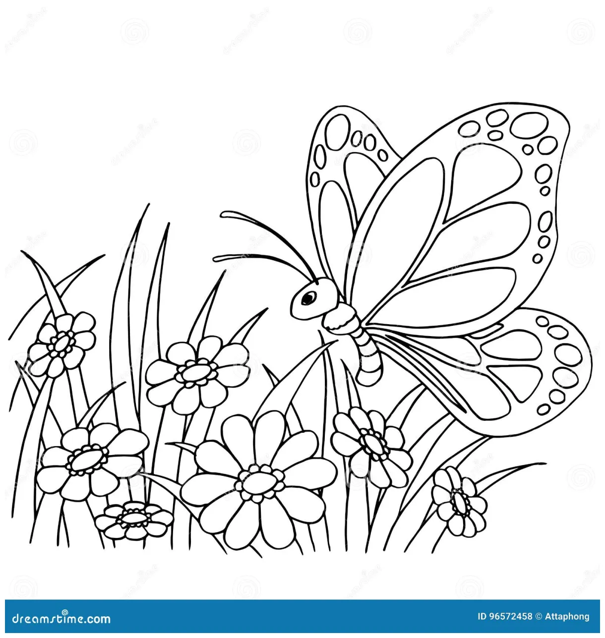 Cartoon coloring page of a fairy flying holding wand stock illustration