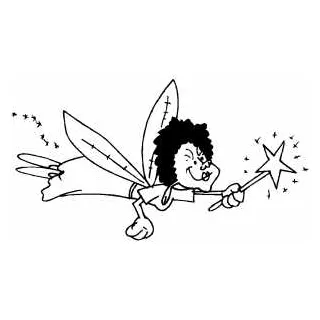 Fairy godmother coloring page