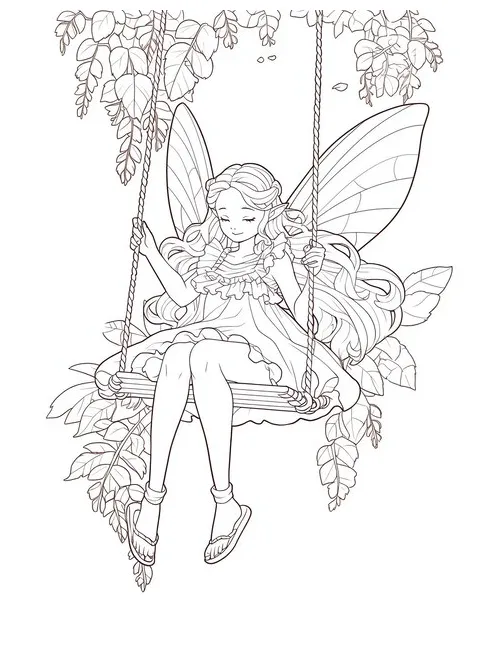 Premium Photo | A fairy sitting on a mushroom magical fairytale Fairy