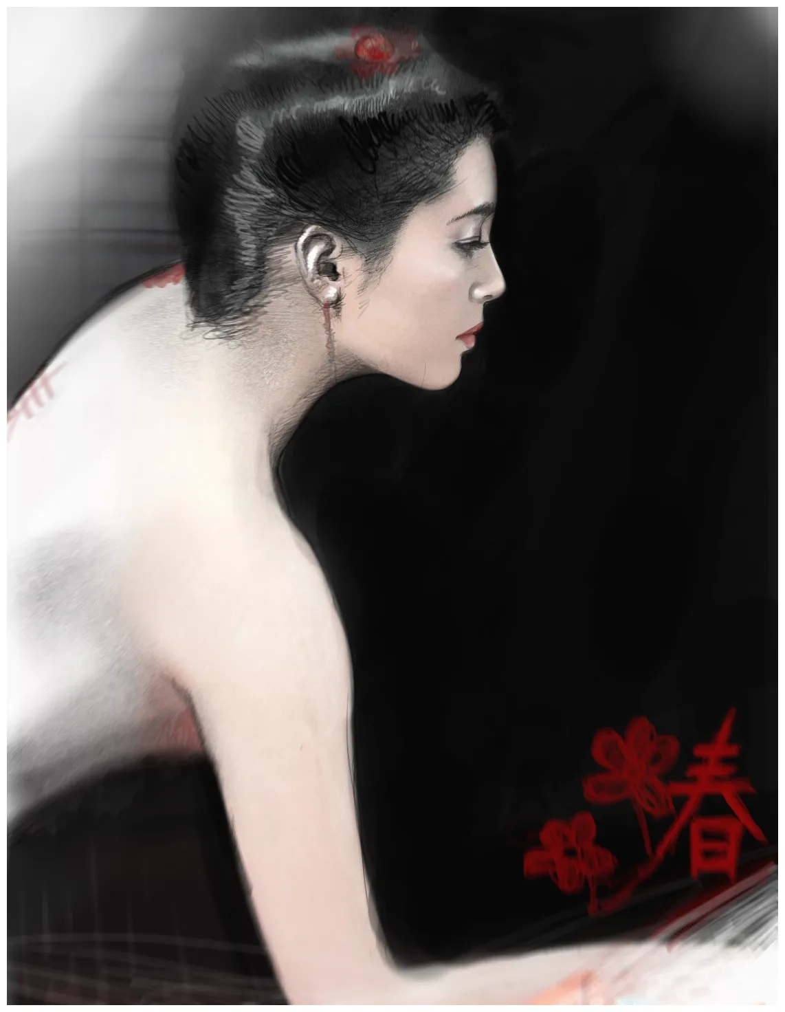 Actress drawing behance