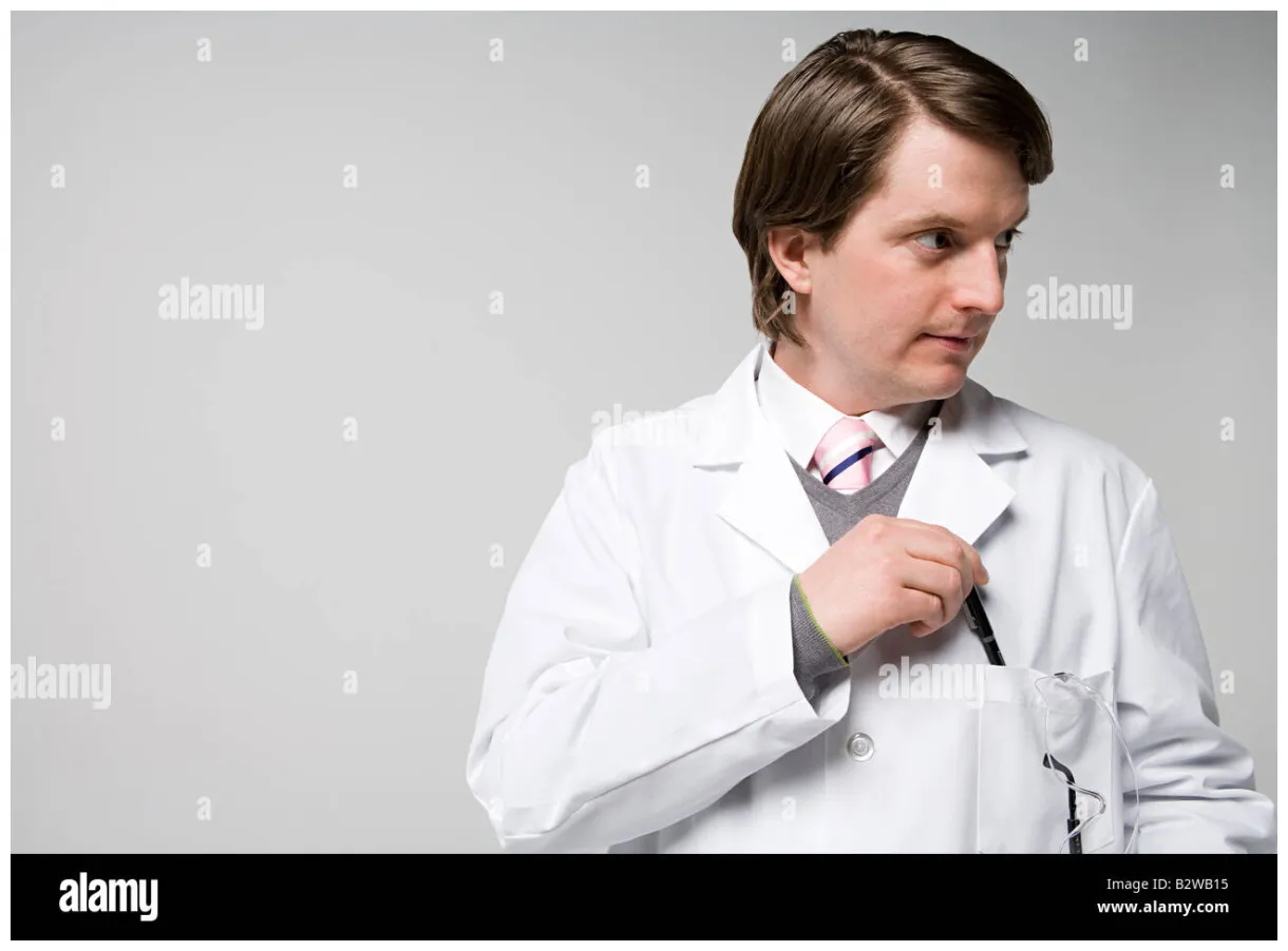 Portrait of a scientist alamy