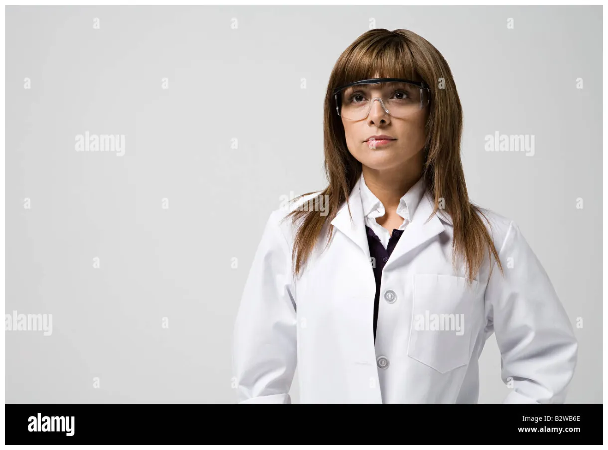 Portrait of a scientist alamy