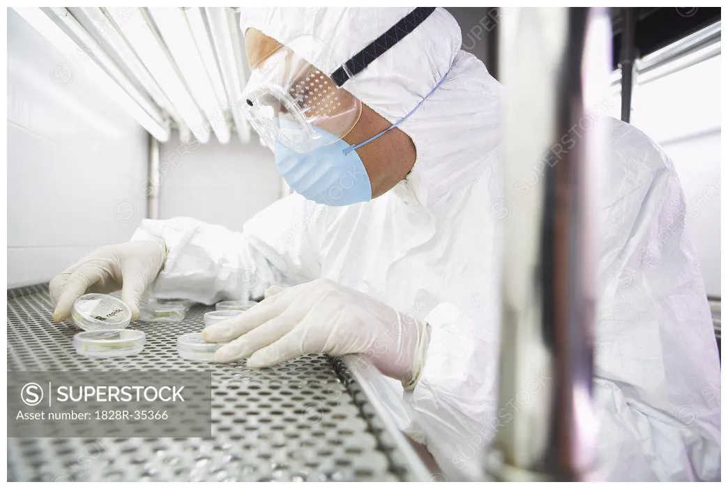 Portrait of scientist superstock