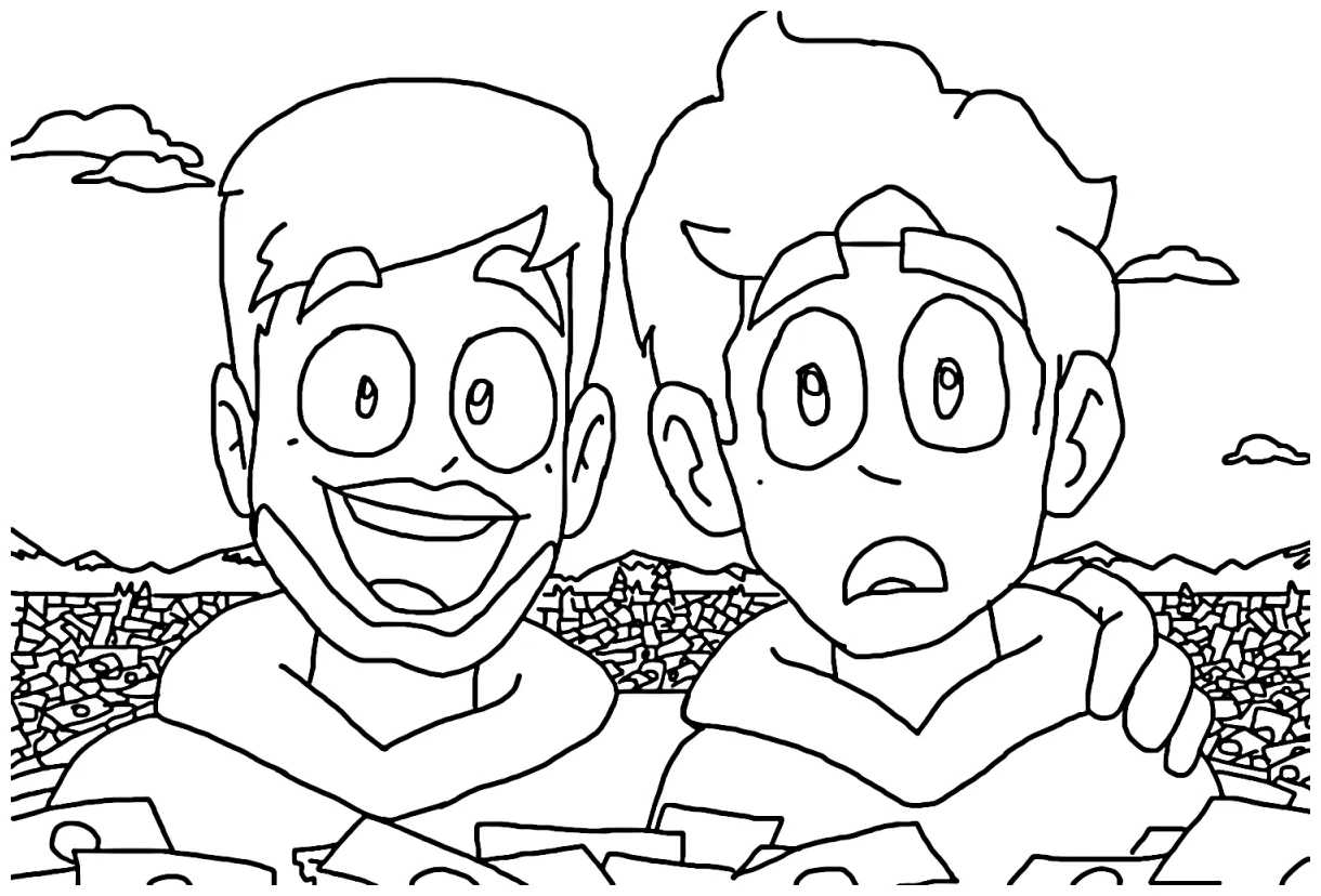 Mr beast coloring pages free printable pdf & online coloring