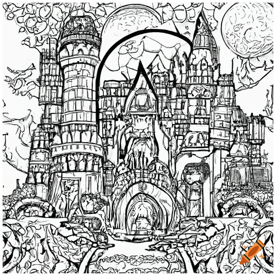 Embark on a magical journey with coloring page fantasy