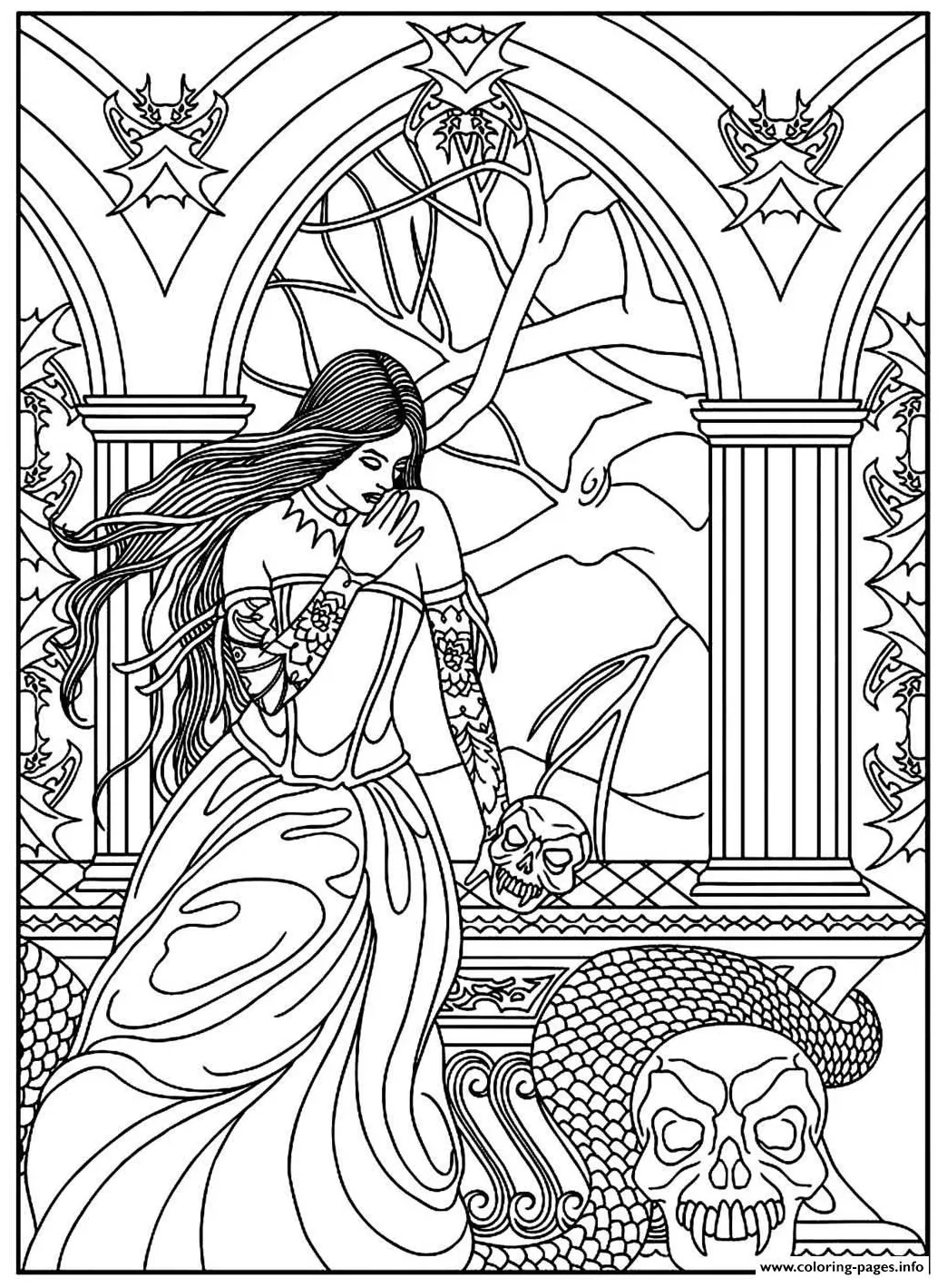 Fantasy coloring pages & books 100% free and printable!