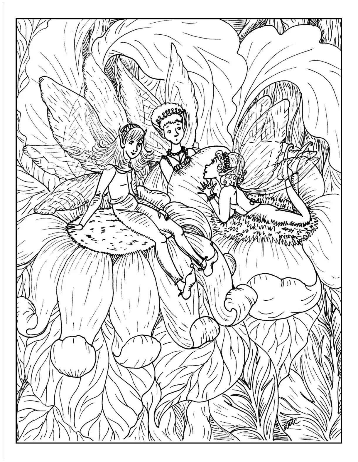 Fantasy Coloring Pages - Coloring Home