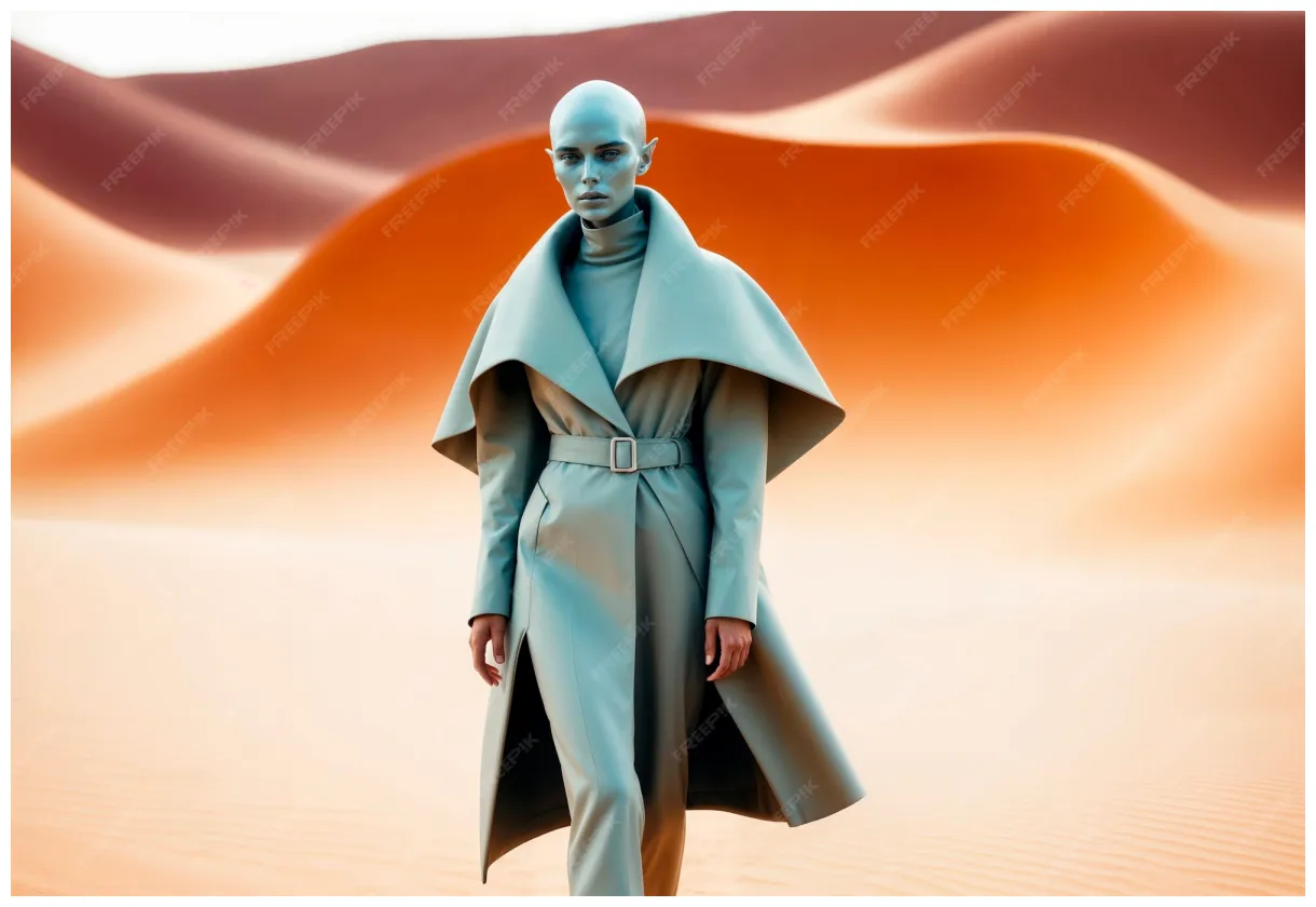 Free outer space creature portrait with fantasy features