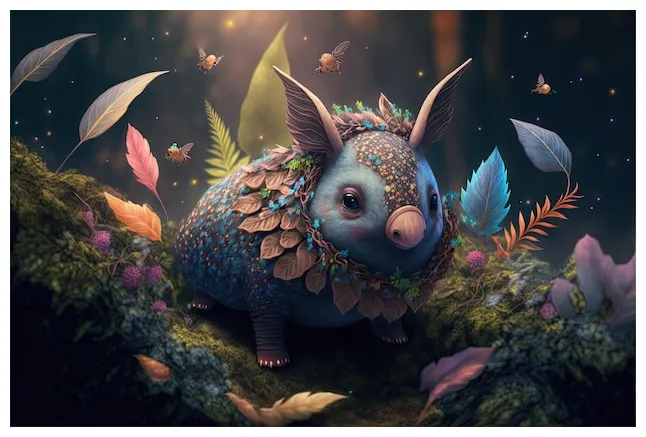 Premium portrait of a fantasy-world creature